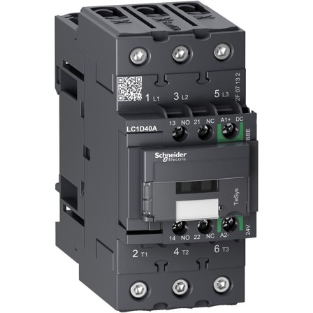 Schneider Electric LC1D40ABBE Kontaktor 3-polig, 24 V 40 A, Elfördelning & strömförsörjning