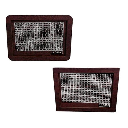 med Sparemål og Nummerkasse Træ Sparekasse