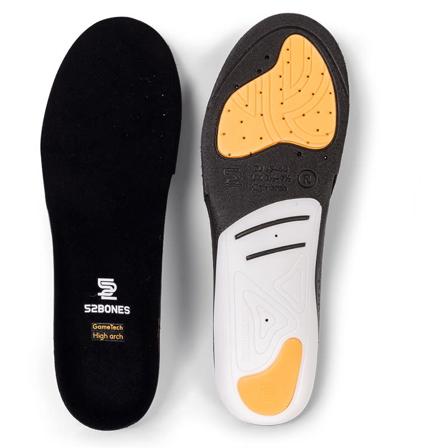 52bones Gametech Unisex inner soles Black 41/42