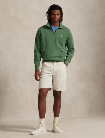 Polo Ralph Lauren Loopback Fleece Quarter-Zip Sweatshirt - Green - XXL