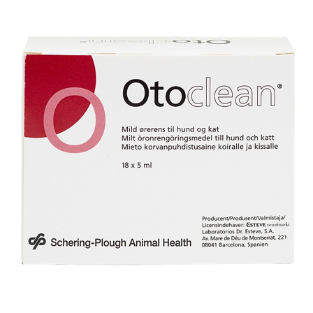 Otoclean - Mild ørerens 18 Endo-pipetter 5 ml/pakning - Hund - Hundepleie & kosttilskudd - Ørepleie for hund - ZOO.no