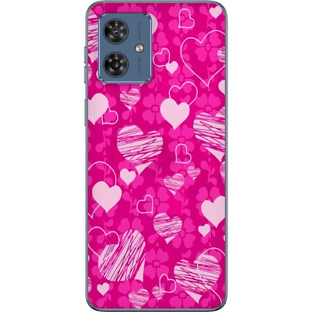 Yhteensopiva Puhelinkuori Motorola Motorola Moto G54 PopSydänKuviointi