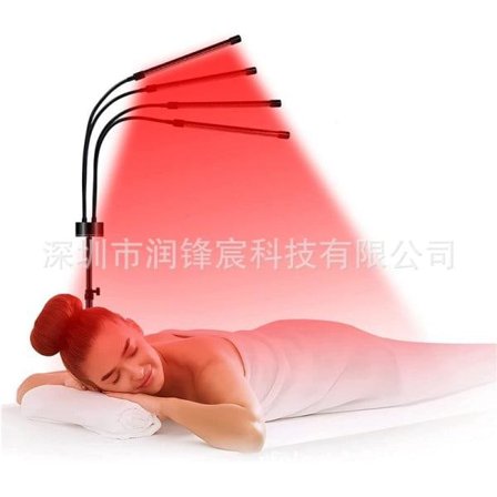 Infrarød lysbehandling med stativ - 120 LED 660nm rødt lys/850nm infrarødt lys