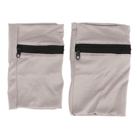 2 st Löpararmband Mobilhållare Ärmväska för Sport Träning Jogging Ljusgrå