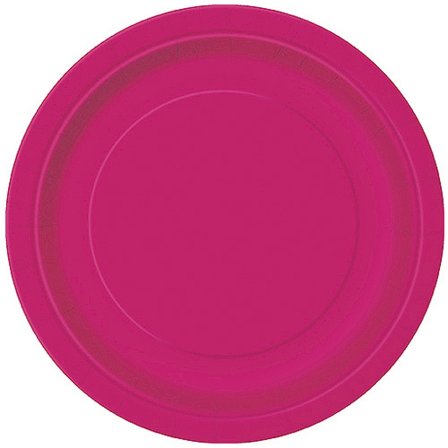 Vaaleanpunaiset Kertakäyttölautaset