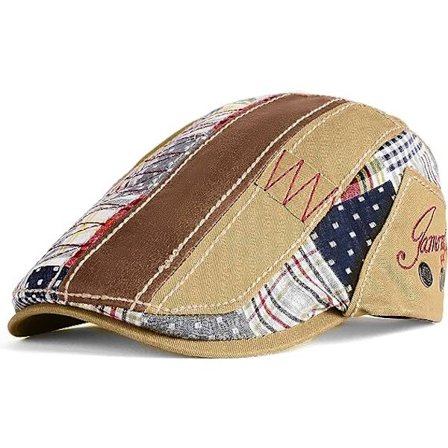 Herrar Beret Sommar Andningsbar Backstage Hatt Newsboy Keps Platt Keps