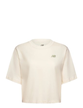 New Balance Linear Heritage Relaxed T-Shirt - Cream - XL