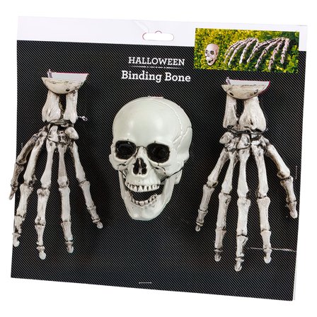 Kranie og Skelethænder Dekoration