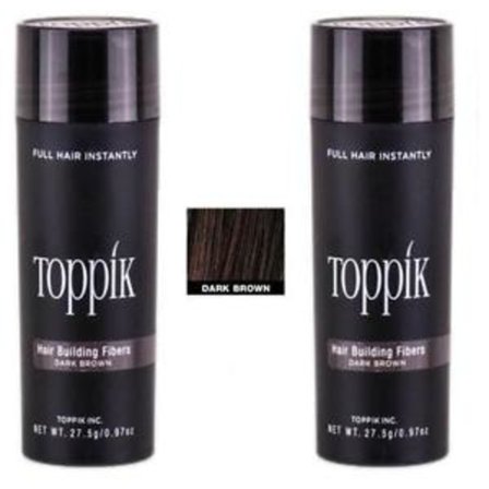 2x Toppik Large - 27,5g - Dark Brown - Mørkebrun
