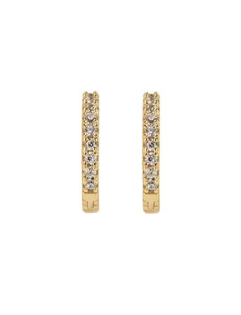 Emilia Small Hoops White Accessories Jewellery Earrings Hoops White Bon Dep