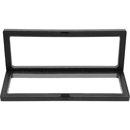 3D Flydende Ramme Skyggeboks Display Case Møntboks Smykke Display Show Case 23x9cm (sort)