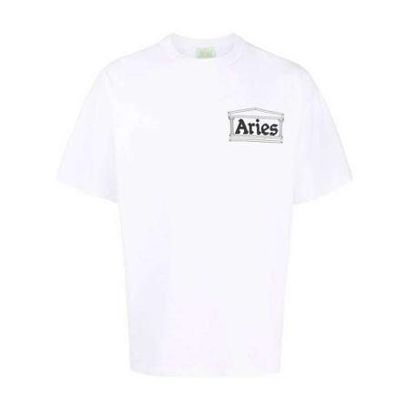 Aries T-shirt vit, unisex, unisex, Storlek: M