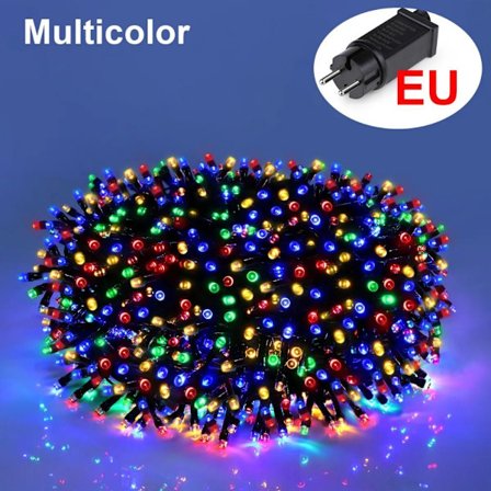 1 Stk LED String Light Jule Decor Light EU STIK-FLERE FARVE