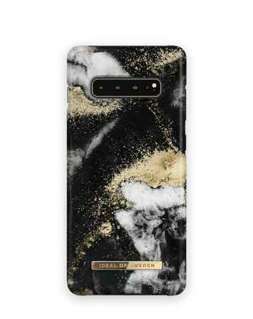 Unisex Hülle, Galaxy S10+ Black Galaxy Marble Handyhülle