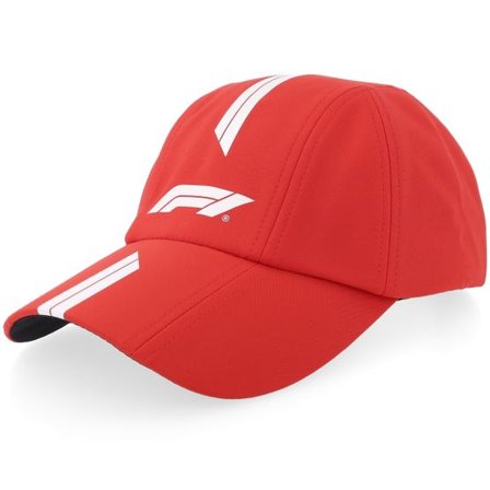 Formula One - Motor Röd unconstructed Keps - F1 Logo Racing Line Cap F1 Hot Red Dad Cap @ Hatstore