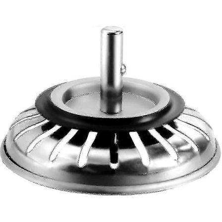 Vask Sil Plugg 80 mm, 1 stk Kurv Sil Vask Avfallsplugg Erstatning, Rustfritt Stål Vask Filter Deksel Hårstopper For Kjøkken Eller Bad