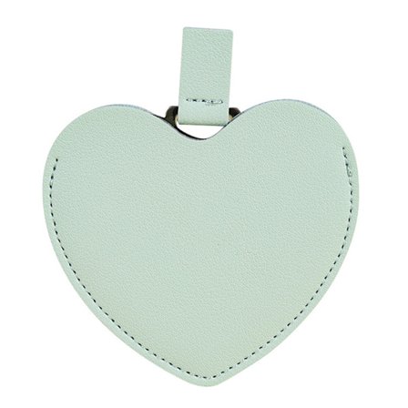 Makeup Mirror Make Up Pocket Heart Compact Makeup Stainless Ste