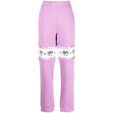 Chiara Ferragni Collection, Chiara Ferragni Trousers Purple Paars, Dames, Maat:M,Katoen