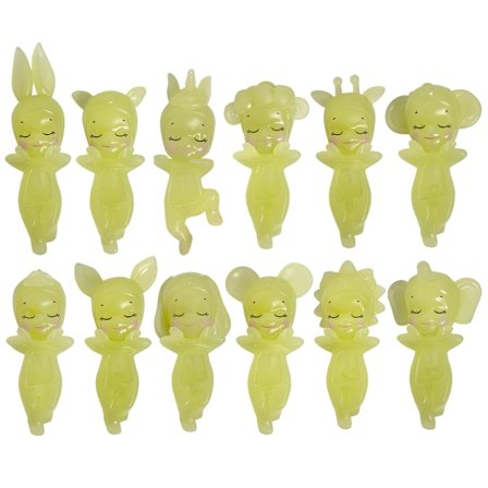 12 stk. Sonny Angel Corner Junpapa Serie SMISKI Lysende Midtkonsoll Elf Bil Dekoration Pynt