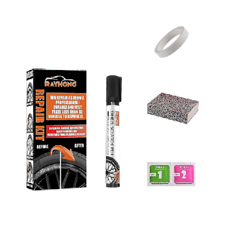 Vanteen maali yleisvärit pyörän korjaussarja, musta vanteen maali, musta pyörän maali, vanteen korjaussarja