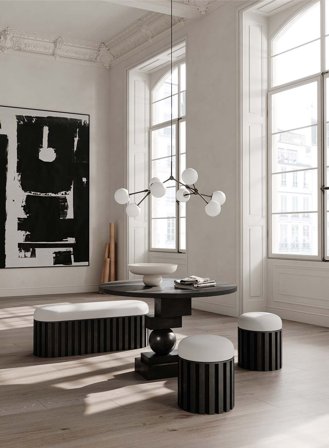 Drop mini bulb taklampe - grå/opal