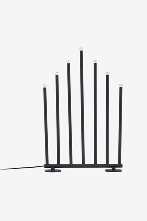 Venture Home - Sähkökynttelikkö Björnfjället - Musta - Sähkökyntteliköt - - Homeroom