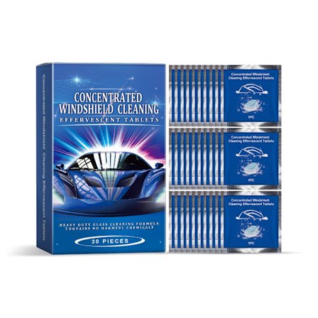 30 kpl Auton Lasinpesutabletteja Ajoneuvon Tuulilasinpesuneste Tabletti Ajoneuvoille