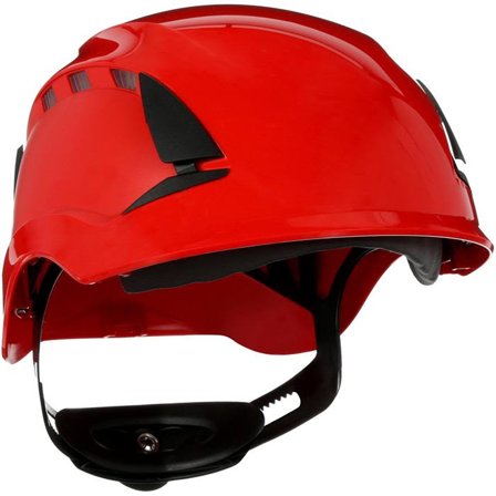 3M SecureFit X5505V Vernehjelm ventilert Rød, Hodebeskyttelse