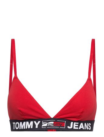 Triangle Bralette Unlined Lingerie Bras & Tops Soft Bras Triangle Bras Röd Tommy Hilfiger