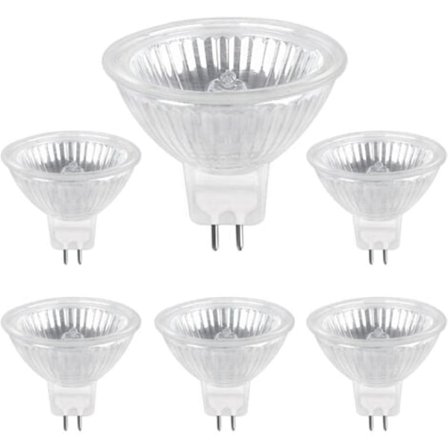 TS-Halogenlampa GU5.3 35W 12V, 400lm Varmvit 2700K Dimbar, MR16 Halogen Spotlampa, 6-pack