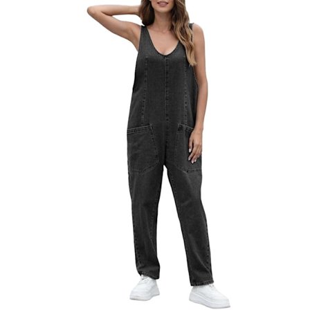 High Roller Denim Jumpsuit för kvinnor