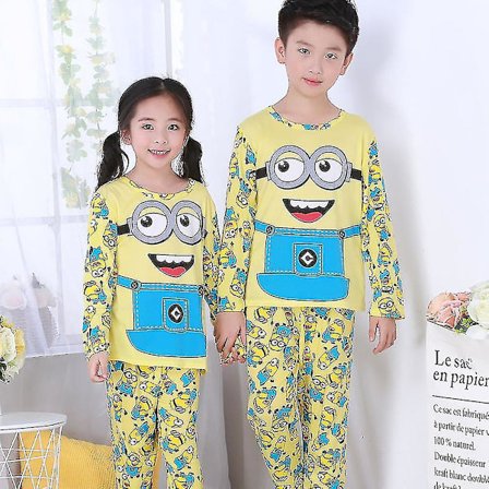 Tegnefilm Pyjamas Sæt Børn Pige Dreng Lange Pyjamas Pjs Nattøj
