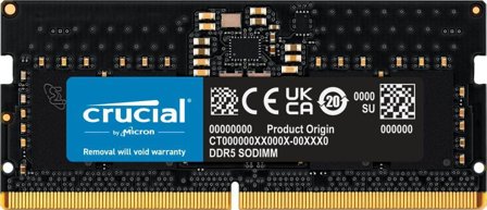 Crucial CT8G56C46S5T hukommelsesmodul 8 GB 1 x 8 GB DDR5 Fejlkorrigerende kode