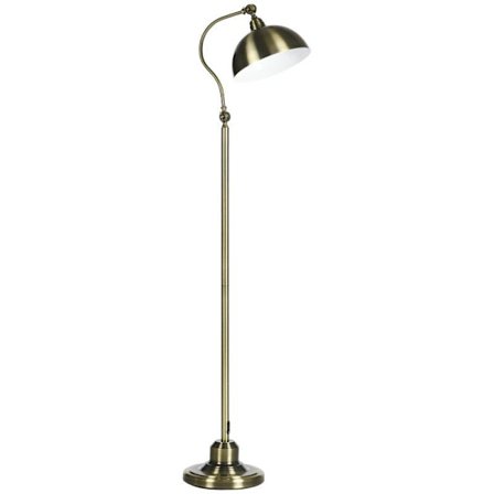 Rootz golvlampa - Elegant golvlampa - Intagedesign - Justerbar vinkel - Mässingslook - Brons - 42 cm x 25,5 cm x 152 cm