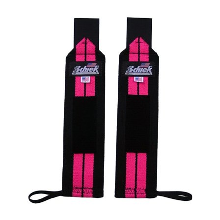 Schiek Heavy Duty Wrist Wraps 30 cm Rosa