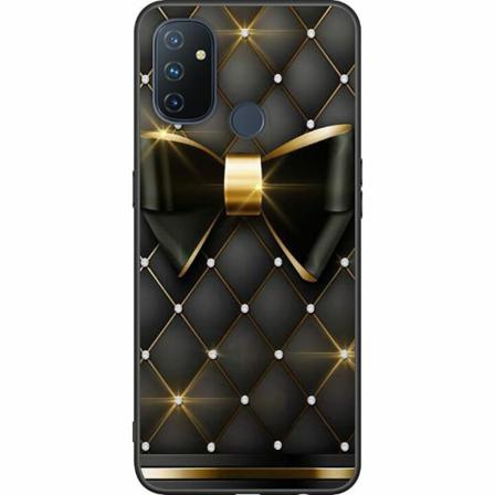 Oneplus Nord N100 Svart Skal Gyllene Rosett