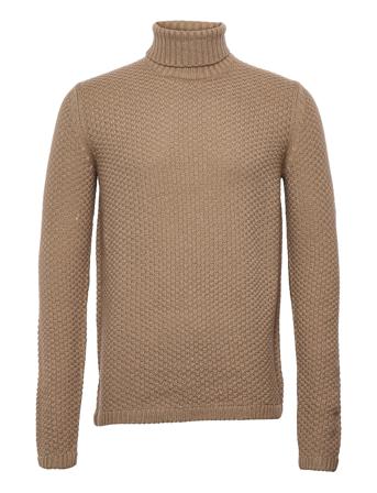 Onsloccer 3 Struc High Neck Knit Beige ONLY & SONS