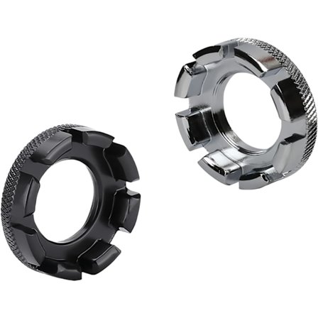 2 stk Universelle Sykkel Eike Nøkkel med Åtte Hakk, 10-15G Hjul Nøkler, Sykkel Reparasjonsverktøy (Svart, Sølv)