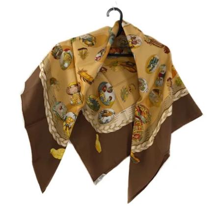 Hermès Vintage Pre-owned Silk scarves gul, Dam Vintage Accessoarer, Dam, Storlek: ONE SIZE