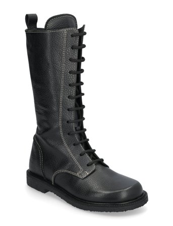 Boots - Flat - With Laces Black ANGULUS