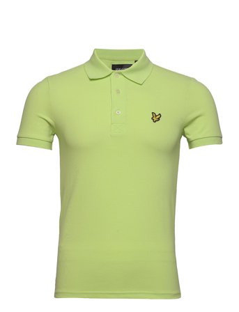 Plain Polo Shirt Polos Short-sleeved Grønn Lyle & Scott*Betinget Tilbud