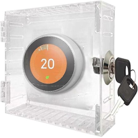 Termostatdæksel, Universal Termostat Låseboks Med Lås, Klar Stor Termostatbeskytter Til Termostat På Væggen, Termostatpanel Låsebeskytter Til Hjemmet,