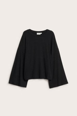 Kappahl | Topp med vida ärmar Svart XS | Svart