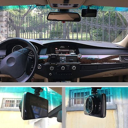 X1 Auto Bil 2.31 Tommer Dobbelt Linse Bil DVR Kameraopptaker Dash Cam.