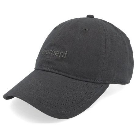 Element - Svart unconstructed Keps - Fluky 3.0 Cap Off Black Dad Cap @ Hatstore