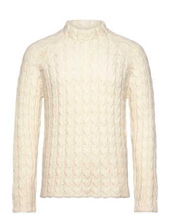 HOLZWEILER Caraway Cable Crew - Cream - L