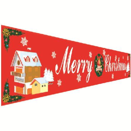 Christmas Banner Hotel Office Bar Flag Party Festival Holiday