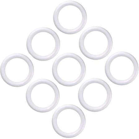 12 styrofoamringer av håndverksskum for jule-DIY-håndverk