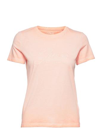Ss Cn Tizzy Tee T-shirt Top Koral GUESS Jeans