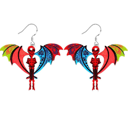 Farverige Akryl Øreringe Smykker